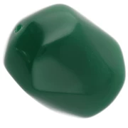 Perle baroque irrégulière en résine opaque 22x17 mm - Vert émeraude x1