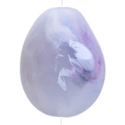 Gris Glacier - Perle plate irrégulière en résine opaque 25x20 mm - Gris glacier marbré x1 Perle plate irrégulière en résine opaque 25x20 mm - Gris glacier marbré x1