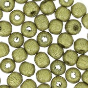 Perles rondes en bois 4 mm Doré x50