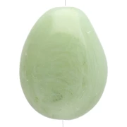 Lichen - Perle plate irrégulière en résine translucide 25x20 mm - Lichen marbré x1 Perle plate irrégulière en résine translucide 25x20 mm - Lichen marbré x1