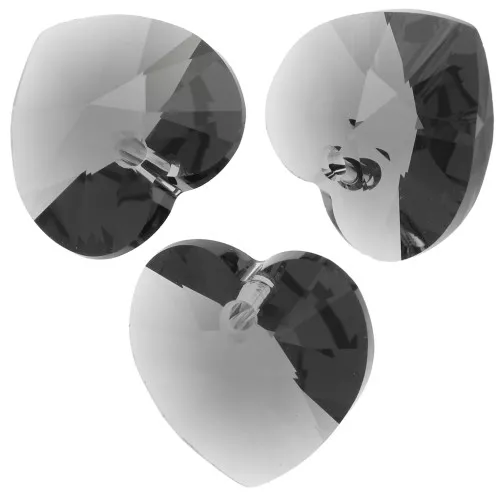 Coeur PureCrystal 6228 14,4x14 mm Graphite x1