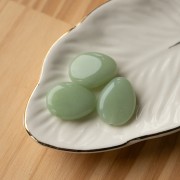 Perle plate irrégulière en résine translucide 22x17 mm - Lichen marbré x1