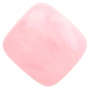 Perles tubes en résine translucide 16x14 mm - Rose clair marbré x4|raw }}