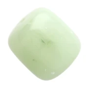 Perles tubes 12x11 mm en résine translucide - Lichen marbré x6