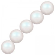Perles nacrées PureCrystal 5810 8 mm Pearlescent White Pearl x5|raw }}