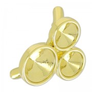 Attache bague porte cabochon 1122 pour cordon creux 4 mm - Doré|raw }}