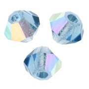 Perles toupies Preciosa - Rondelle Bead 3 mm - Malibu Blue AB x30|raw }}