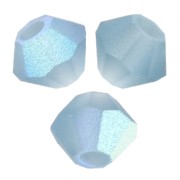 Perles toupies Preciosa - Rondelle Bead 3 mm - Malibu Blue AB Matt x30