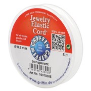 Fil élastique 0.5 mm Stretch Magic Elastic Cord - Transparent x5m