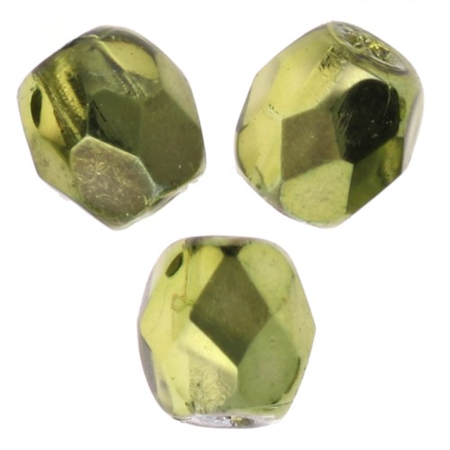 Facettes 3 mm - Crystal Olive Metallic Ice x50