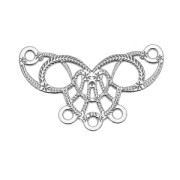Intercalaire ailes coeur 19,5x12 mm en Argent 925  x1|raw }}