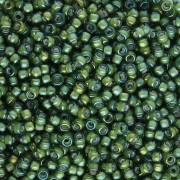 Rocaille Miyuki 11/0 3764 - Fancy Lined Soft Chartreuse Green x8g