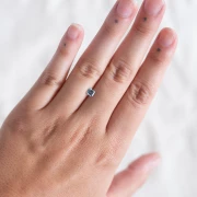 Aigue Marine rectangle 6.4x5.7 mm - 1.05 cts