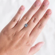 Aigue Marine rectangle 6.7x5.9 mm - 1.30 cts