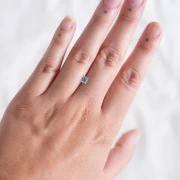 Aigue Marine carré 4.4x4.2 mm - 0.50 cts