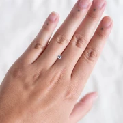 Aigue Marine carré 3.4x3.4 mm - 0.35 cts