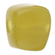 Perle cube irrégulier 15x13 mm en résine transparente - Tilleul x1|raw }}