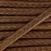 Cordon polyester type snake cord 2 mm Marron x2m