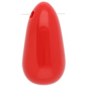 Pendentif poire en acrylique 33x18 mm - Rouge x1|raw }}