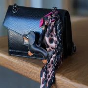 Attache paracorde pour porte clés et grigri de sac - 22 cm - Rouge x1