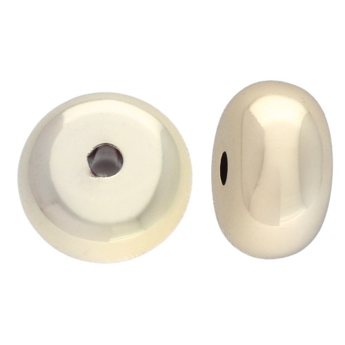 Perles rondelles 17x9.5 mm en acrylique métallisée CCB - Doré x6