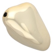 Perle nugget irrégulier 35x23 mm en acrylique métallisée CCB - Doré x1|raw }}