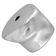 Perles irrégulières 16x20 mm en acrylique métallisée CCB - Argenté x1