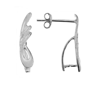 Clous d'oreilles attache pendentif 17 mm Argent 925 x2