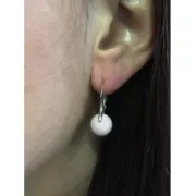 Dormeuses pour rondes 10 mm Argent 925 x2