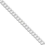 Chaine maille Gourmette 3.7 mm - Argent 925 x20cm