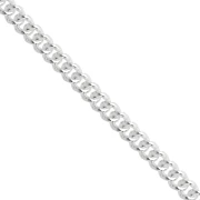Chaine maille Gourmette 3.7 mm - Argent 925 x20cm