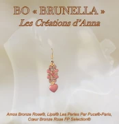 Perles en verre Amos® par Puca® 5x8 mm - Bronze Anthracite x10g