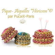 Perles en verre Amos® par Puca® 5x8 mm - Bronze Grey x10g