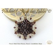 Perles en verre Piros® par Puca® 2x5 mm - Metal Shine Plum x10g