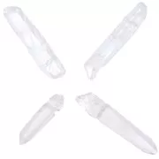 Pendentifs Pointes en Cristal 10-50 mm Crystal AB x4