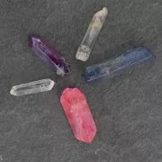 Pendentifs Pointes en Cristal 10-50 mm Steelblue x4