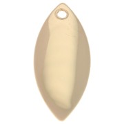 Breloque navette 16x7 mm - Doré x1