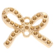 Intercalaire noeud 13x15 mm pour cabochon 1 mm - Doré x1