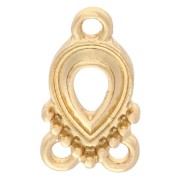 Intercalaire goutte fantaisie 15x8 mm avec 3 anneaux - Doré x1|raw }}