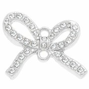 Intercalaire noeud 13x15 mm pour cabochon 1 mm - Argenté x1