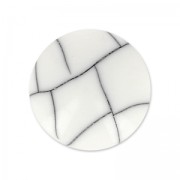 Cabochon synthétique rond 12 mm imitation Howlite x1|raw }}