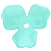 Pendentif fleur 23.5 mm en acétate - Marbré Turquoise x1|raw }}