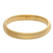 Bracelet jonc 62 mm - Largeur 10 mm - Acier inoxydable 304 Doré x1|raw }}