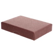 Boite écrin bijoux fantaisie pour parure en carton 7x5x1.5 cm - Marron x1|raw }}