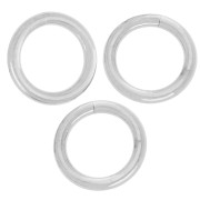 Anneaux ouverts 7x1 mm - Argenté x50|raw }}