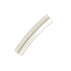 Perles tubes incurvés 10x2 mm - Argent 925 x6