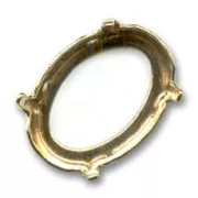 Serti griffe pour cabochon PureCrystal 4120 18x13 mm - Doré x1