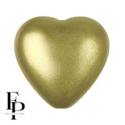 Perle coeur en verre 16x15 mm - Pastel Lime x1|raw }}