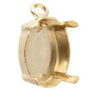 Serti griffe pendentif pour cabochon PureCrystal 4120 14x10 mm - Doré