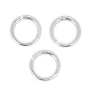 Anneaux ouverts 5x0,6 mm en Argent 925 x25